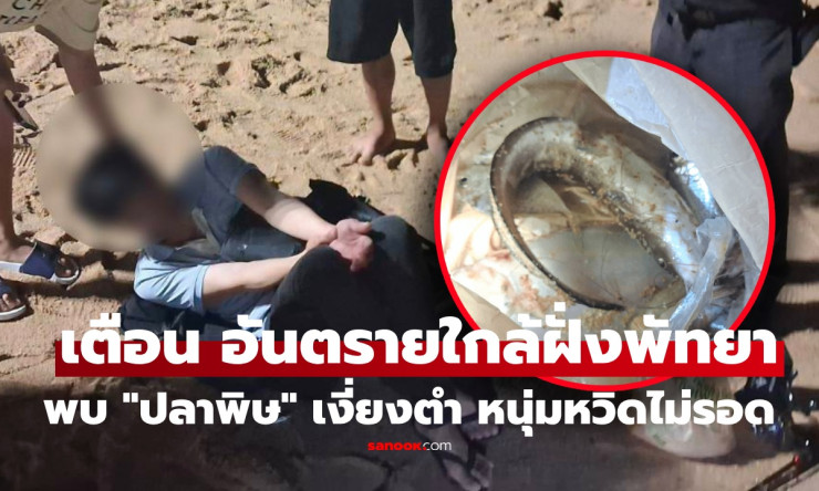 ผงะกลางหาดจอมเทียน! หนุ่มนอนชาครึ่งตัว โดนเงี่ยงปลาดุกทะเลตำ สุดทรมานเทศกิจรุดช่วยด่วน