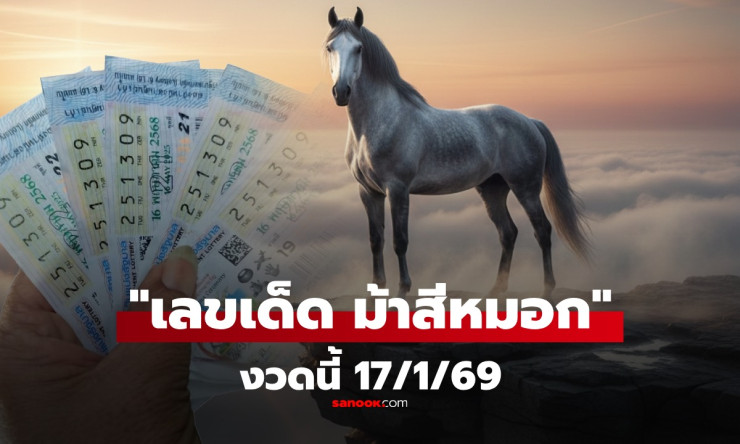 ม้าสีหมอกวิ่งเด่น 8 ลุ้นรวยงวด 17/1/69! เลขท้าย 2 ตัวบน-ล่าง 51-84 87 พลาดไม่ได้