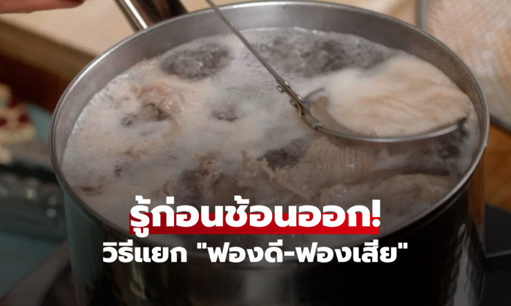 ช้อนฟองต้มหมูผิดชีวิตเปลี่ยน! กูรูแฉฟองดี-ฟองเสีย ทำเนื้อนุ่มหวาน ไม่คาวอีกต่อไป