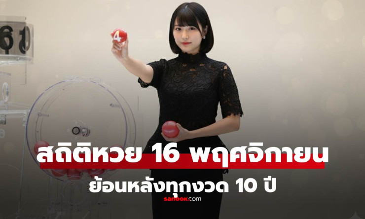 สถิติหวย 16 พฤศจิกายน ย้อนหลัง 12 ปี วิเคราะห์เลขเด็ดงวด 16/11/68