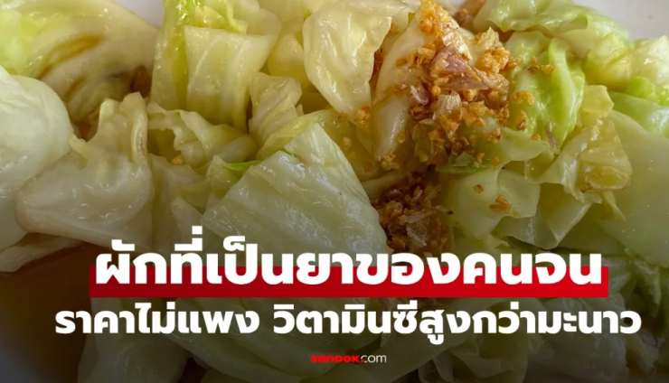 กะหล่ำปลี: ผักบ้านๆ ที่ถูกยกเป็น ยาของคนจน วิตามินซีสูงกว่ามะนาว